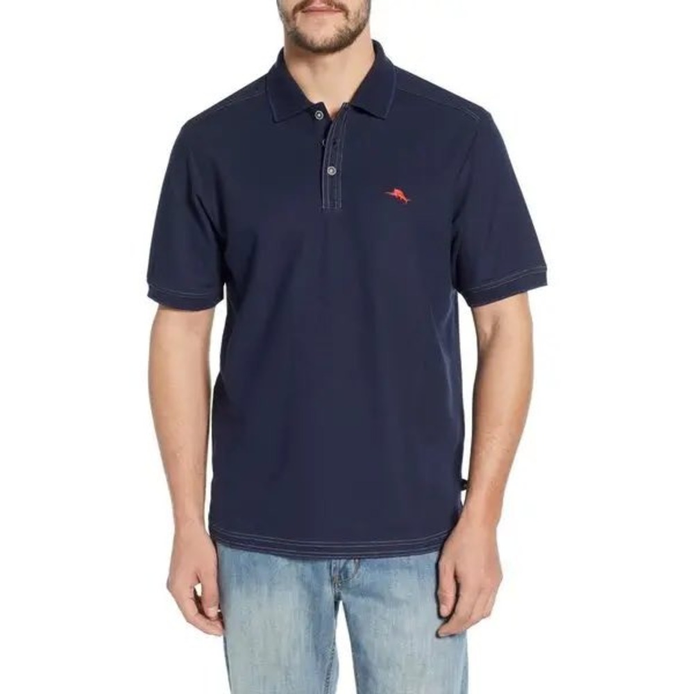 NOT FOR SALETommy Bahama Mens XL Navy Blue Supima Cotton Emfielder Polo